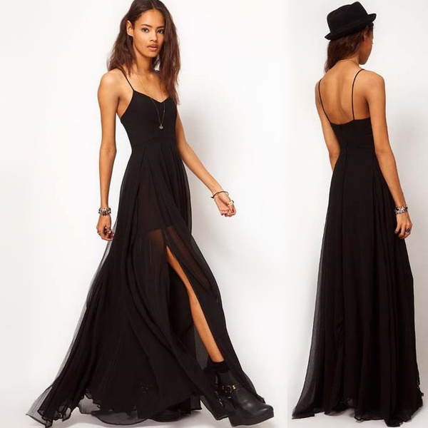 Long Evening Dresses Women Bare Shoulder Velvet Sequin Dress Party Dinner  Gowns | eBay