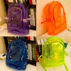 Fashion, Waterproof, bookbag, Clear