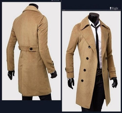 largelapel, longdoublebreastedcoat, longwindbreakerjacket, Sleeve