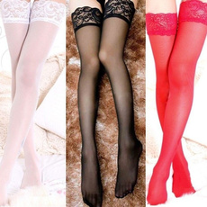 Hot  Womens Lace Top Stay Up Thigh High Stockings Nightclubs Pantyhose