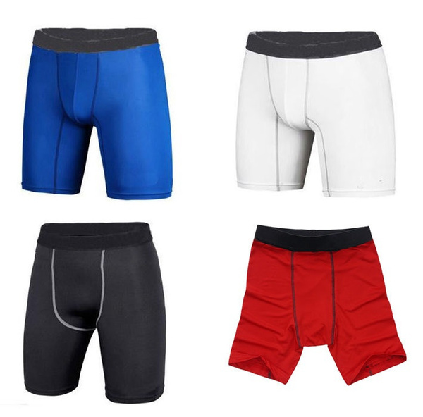 Men Compression Under Base Layer Shorts Gym Sports Tights Short Pants