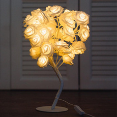 decoration, roselight, Flowers, lednightlight
