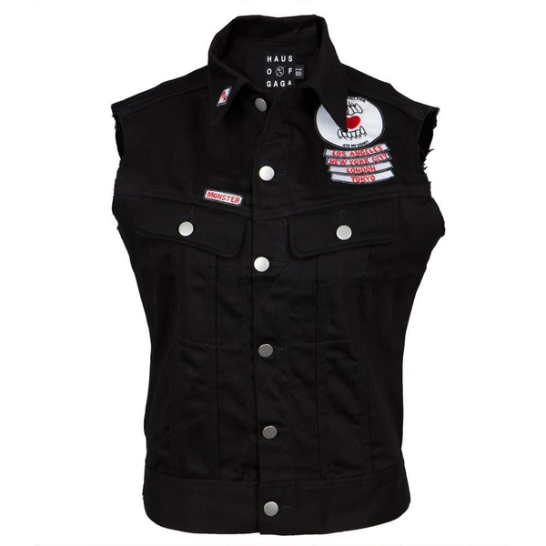 juniors denim vest