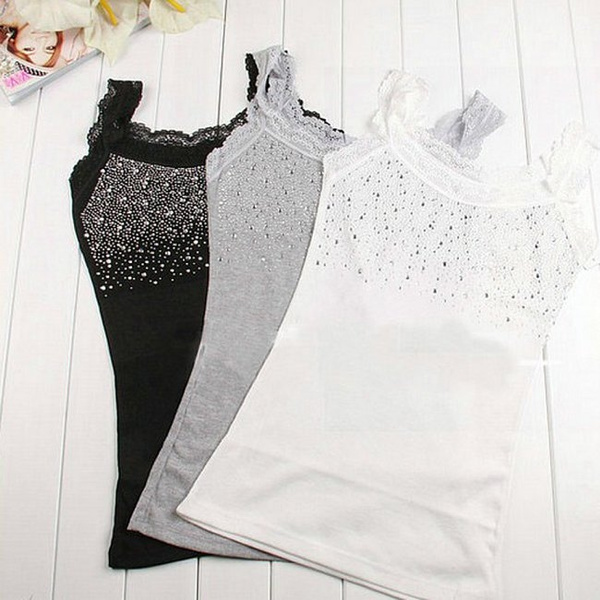 women's sleeveless lace tops