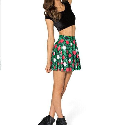 black pleated netball skirt