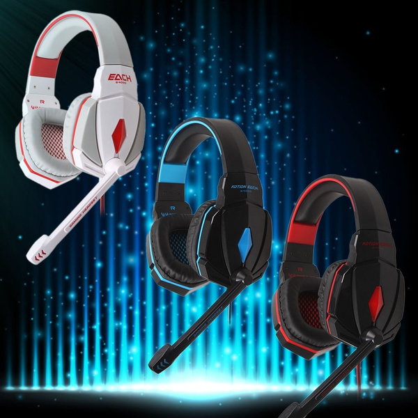 EACH G4000 Stereo Gaming Headset Noise Canceling Headphones with Mic ...