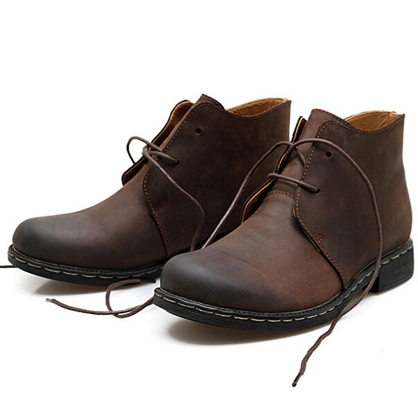 Vintage Fashion Leather Boots Casual 