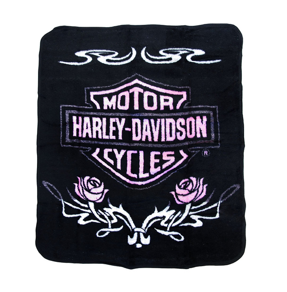 Pink harley davidson discount blanket