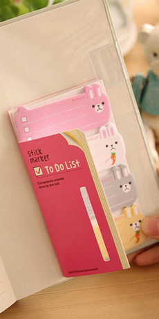 Hot Sale Fashion To Do List Sticker Post It Bookmark Marker Memo Flags Index Tab Sticky Notes Memo Pads Color Random Size:approx.12.5*7cm OSS-0080