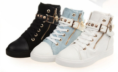 casual shoes, Fashion, koreanversionofwomensshoe, collegeserie