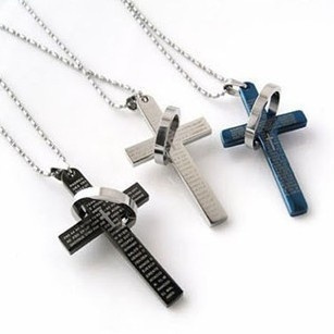 Cross necklace outlet with ring