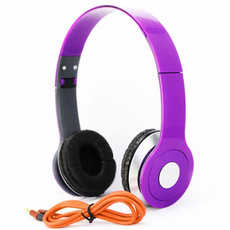 Headset, Adjustable, Earphone, purple