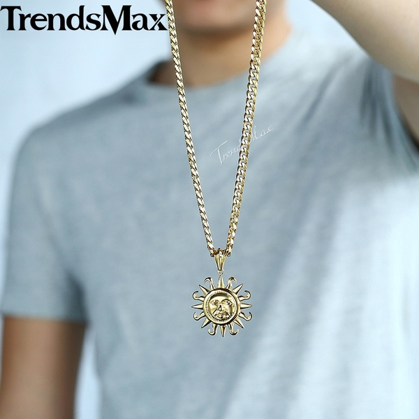 Mens clearance sun necklace