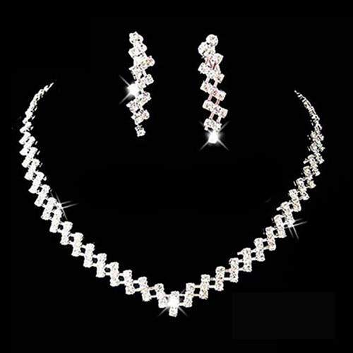 Bridal Wedding Prom Jewelry Crystal 