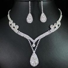 Austrian, Joyería de pavo reales, Bridal Jewelry Set, Crystal