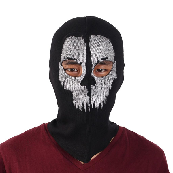 Ghost Mask Skull Balaclava, Cycling Skateboard Warmer