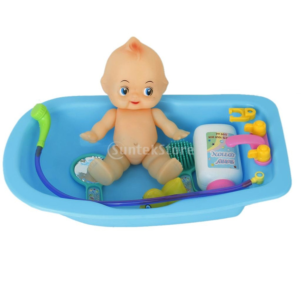 Plastic Baby Doll In Bath Tub With, Baby Doll Bathtub With Shower