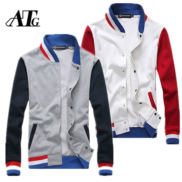 ATG men coat Fashion Sport Casual jacket New Patchwork Design