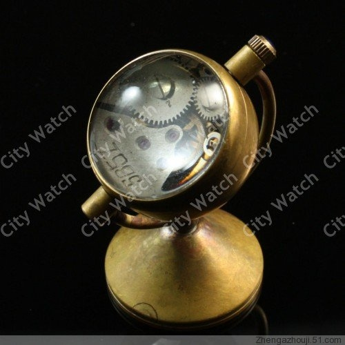 Tiny Vintage Antique tellurian globe Pocket Watch Men Novelty