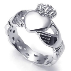 Couple Rings, Steel, heart ring, Stainless Steel