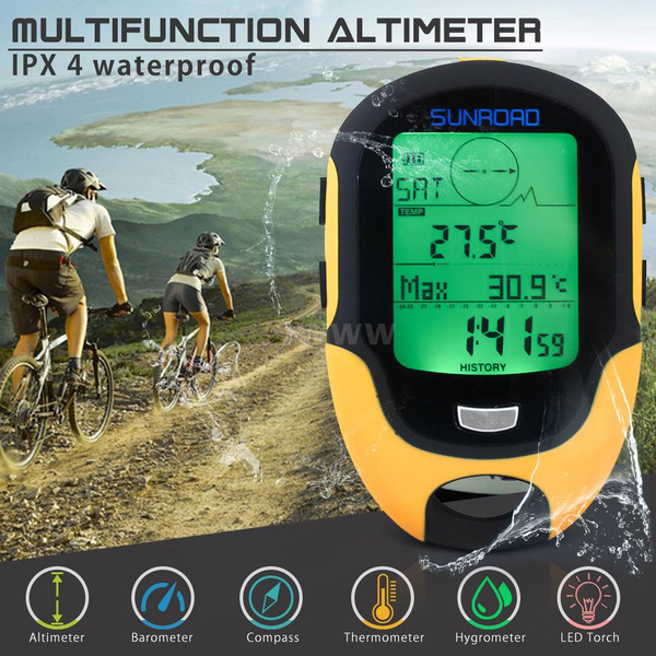 Buy SUNROAD® FR720A5 Digital Fishing Watch Barometer Altimeter