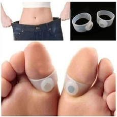 Silicone New Pair Soft Silicone Magnetic Toe Ring Keep Slim Fitness Weight Loss Slimming Magnetic Toe Ring Keep Fit Health Slimming Weight Loss Ring