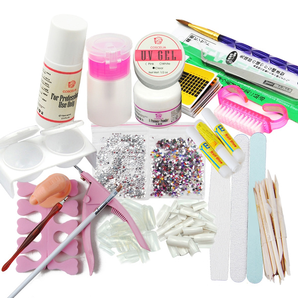 Hot Sale Professional Acrylic Nail Kit Manicure Set Gel Nail Polish Acrylic  Powder Liquid Nail Art Set UV Gel Glue File Brush Kits | Wish