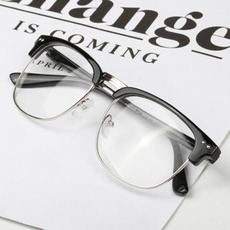 Unisex Hipster Vintage Retro Classic Half Frame Glasses 