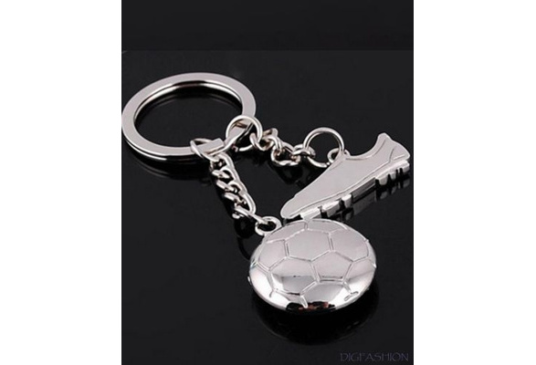 New 3D Cute Metal Ring Key Chain Keyfob Cool Soccer Shoe Lovely Keyrings 0SFBER