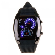 LED Watch, Steel, quartz, Stainless