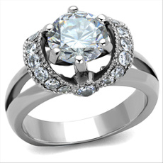 Steel, Engagement, Jewelry, Stainless