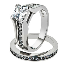 Steel, Princess, Stainless Steel, Jewelry