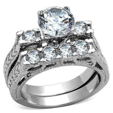 Steel, Jewelry, Vintage, Stainless Steel
