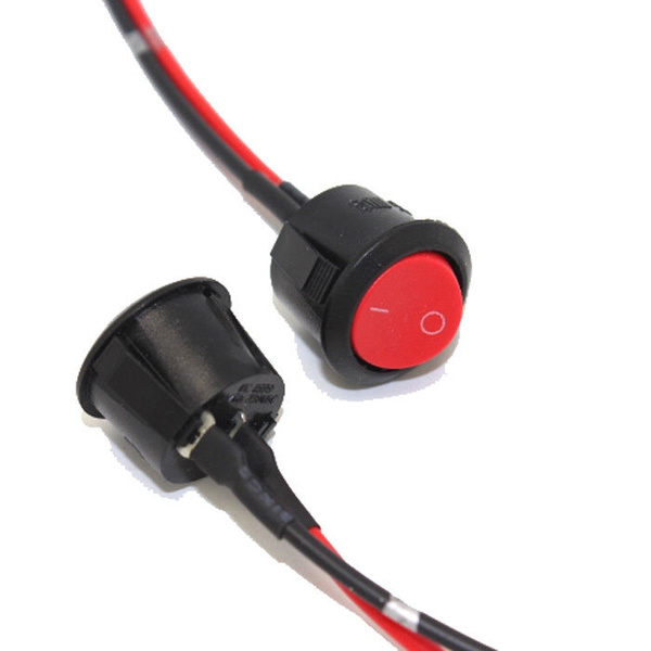 2x Universal Car Extra-Switch ON OFF Toggle Switches with Wire Car