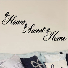 2015 New "Home Sweet Home" Wall Quote Sticker Wall Decals Mural Art Lounge