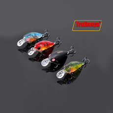 4 Colors Trulinoya DW24 35mm 3.5g 1.2m Mini Crank Fishing Lure Hard Bait with BKK Hooks Red