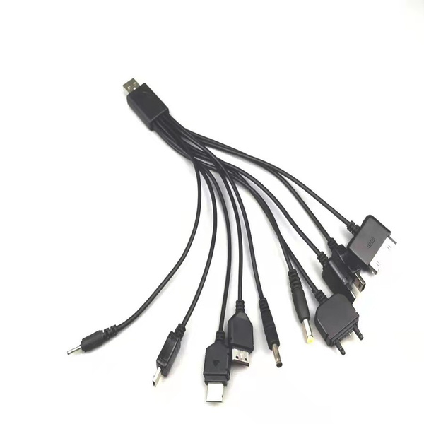 Portable USB 10 in 1 Charge Cable Multi Charger Cable compatible with a  wide range for digital camera PDA Cell phone MP3 PSP | Wish