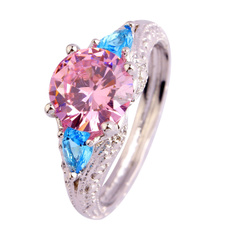 pink, Blues, bluetopazring, charmingring