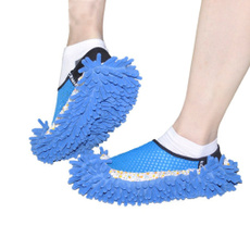 2 pcs Dusting Cleaning Foot Shoes Mop Slipper Floor Cleaner Purple