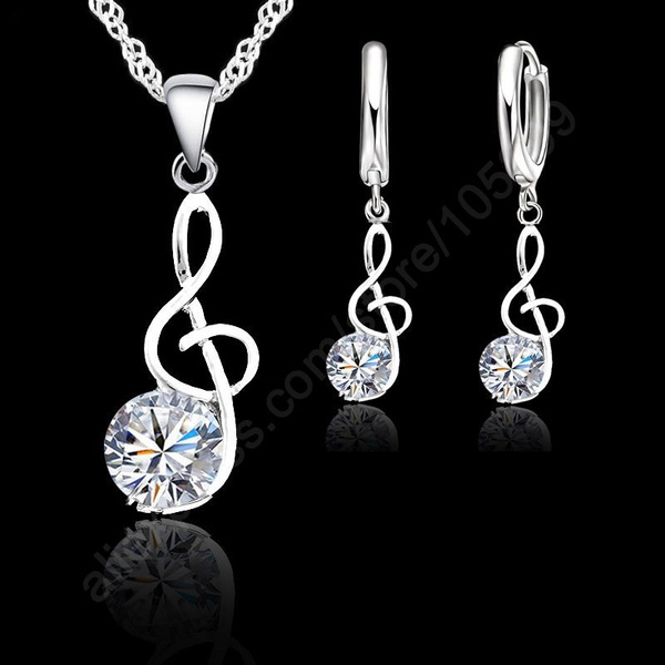 Necklace | Buy Silver Pendant Of Musical Notes Brass @ Gargi