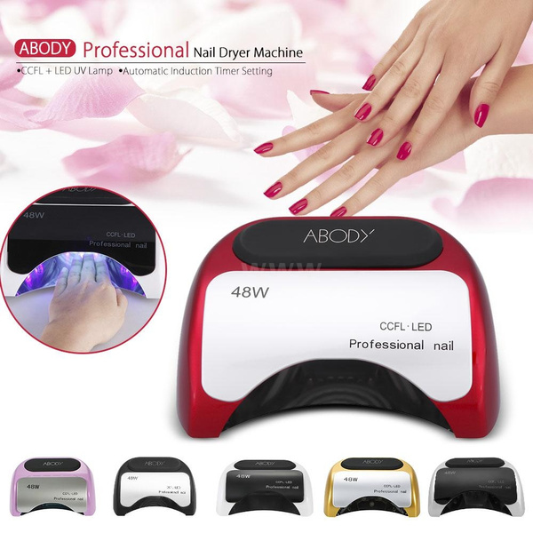 Abody 48W Professional CCFL + LED UV Lamp Light Beauty Salon Nail Dryer  with Automatic Induction Timer Setting