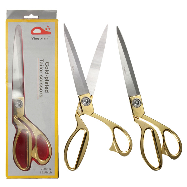 10.5" TAILORING SCISSORS STAINLESS STEEL DRESSMAKING SHEARS FABRIC CRAFT CUTTING 