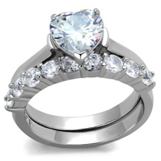 Steel, Heart, Jewelry, Stainless Steel