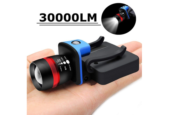 8000 LM Q5 LED Ultra Bright Zoomable Flashlight Headlamp Headlight AAA DS