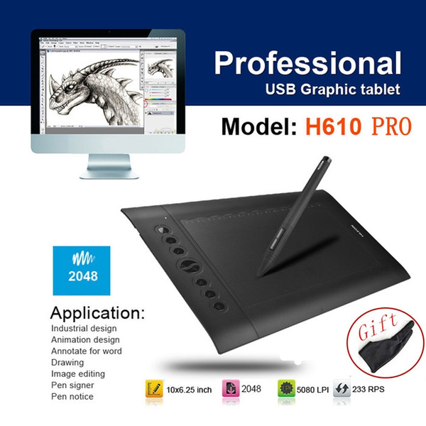huion h610 professional art graphics drawing tablet 10\x6.25\ for windows mac os huion h610 professional art graphics drawing tablet 10\x6.25\ for windows mac os