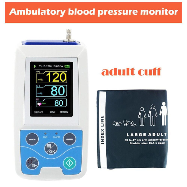 Ambulatory blood pressure monitor with PC software for 24h