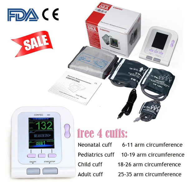 CONTEC08A Digital Electronic Blood Pressure Monitor with Cuff for