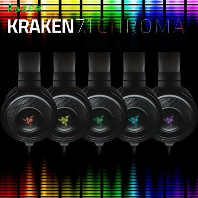 Razer Kraken 7 1 Chroma Surround Sound Gaming Headset Synapse 2 0 Brand New Gaming Headphone Fast Wish