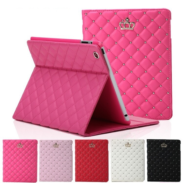 Women's Fashion Crystal Luxury Leather Imperial Crown Ipad Case Stand Cover Housing for iPad 2 3 4 iPad Air iPad 5 iPad Mini iPad Air 2 / iPad for 9.7" iPad Pro | Wish