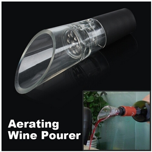 Acrylic Stainless Wine Aerator Pour Spout Bottle Stopper Decanter